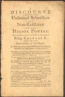 Discourse concerning unlimited submission and non-resistance